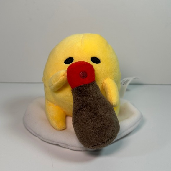 Gund Other - Sanrio Gudetama with Soy Sauce Plush GUND Lazy Egg Yellow 5 inch